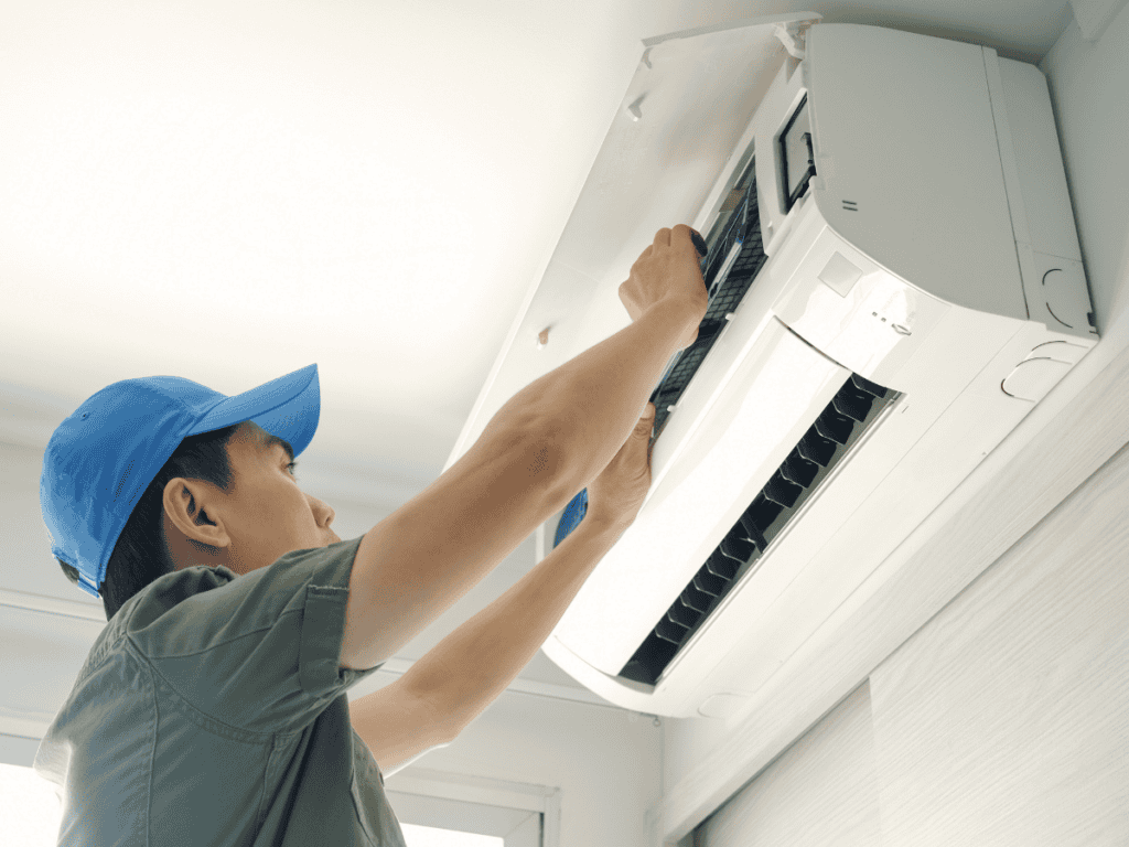 AC unit freezing up repair